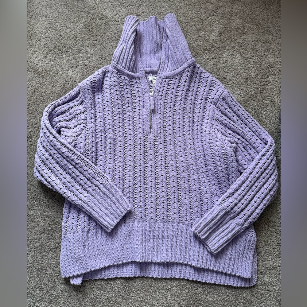 Aerie Lilac Cowl Neck Women's Sweater